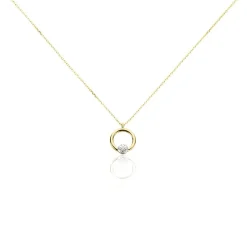Histoire d'Or Collier Gisa Jaune Diamant Blanc