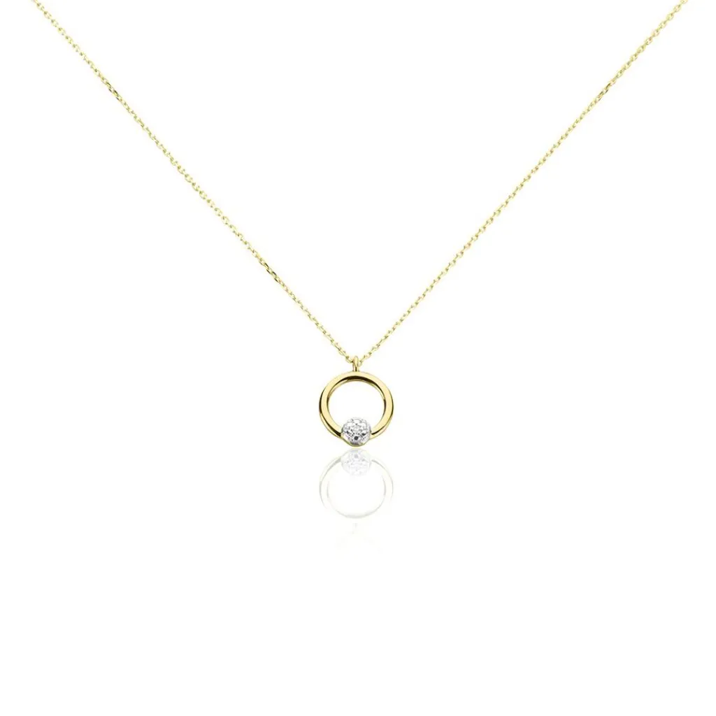 Histoire d'Or Collier Gisa Jaune Diamant Blanc