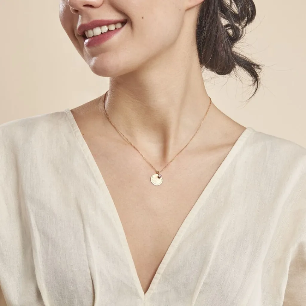 Histoire d'Or Collier Giusto Plaque Or Oxyde De Zirconium Clearance