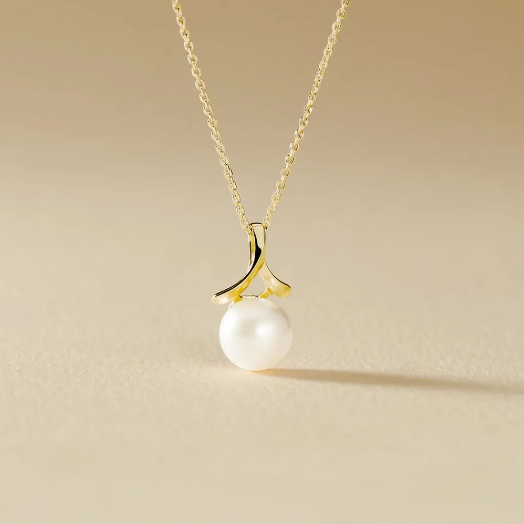 Histoire d'Or Collier Gladdie Or Jaune Perle De Culture Clearance