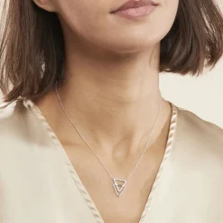 Histoire d'Or Collier Glorya Argent Blanc Oxyde De Zirconium Sale