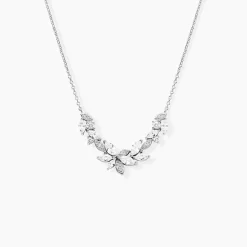 Histoire d'Or Collier Glow Up Argent Blanc Oxyde De Zirconium Best