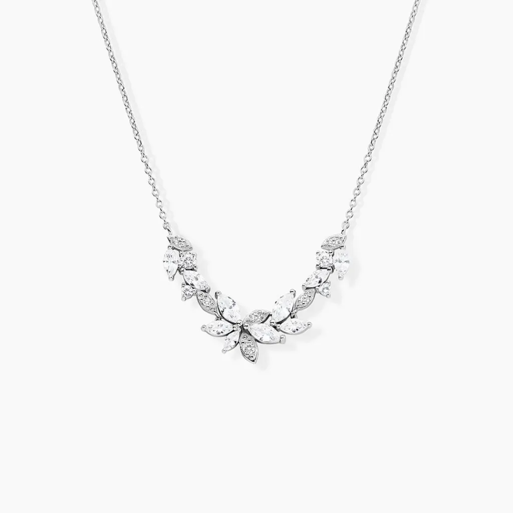 Histoire d'Or Collier Glow Up Argent Blanc Oxyde De Zirconium Best