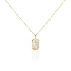 Histoire d'Or Collier Goddess Argent Doré Nacre argent doré nacre blanc Sale