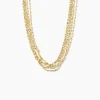 Histoire d'Or Collier Golden Liana Acier Jaune Discount