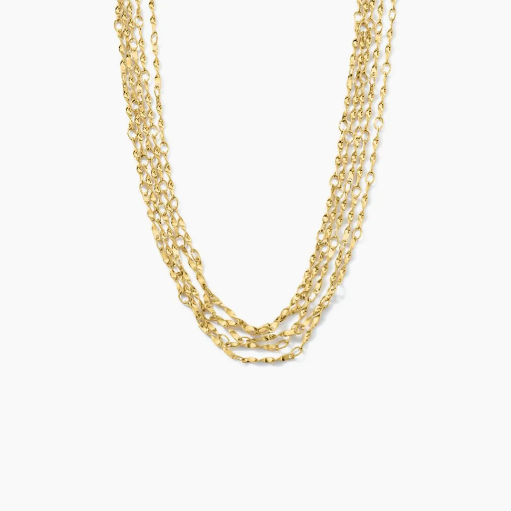 Histoire d'Or Collier Golden Liana Acier Jaune Discount