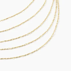 Histoire d'Or Collier Golden Liana Acier Jaune Discount