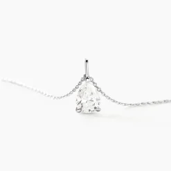 Histoire d'Or Collier Goutte De Zirconium or blanc oxyde