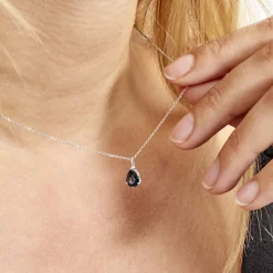 Histoire d'Or Collier Goutte Or Blanc Topaze or blanc topaze london blue Outlet