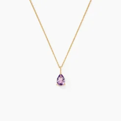 Histoire d'Or Collier Goutte Or Jaune Amethyste or jaune amethyste violette Online