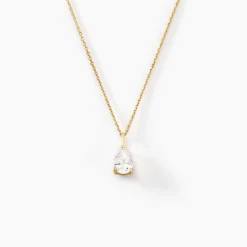 Histoire d'Or Collier Goutte De Zirconium or jaune oxyde Outlet