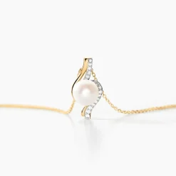 Histoire d'Or Collier Grazilla Or Bicolore Perle De Culture Et Diamant Online