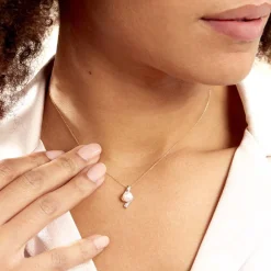 Histoire d'Or Collier Grazilla Or Bicolore Perle De Culture Et Diamant Online