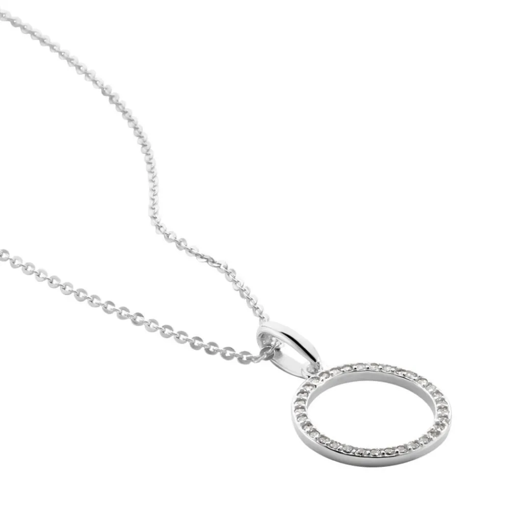 Histoire d'Or Collier Grâces Argent Blanc Oxyde De Zirconium Clearance