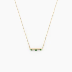 Histoire d'Or Collier Green Peas Or Jaune Emeraude Best