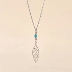 Histoire d'Or Collier Grethel Argent Blanc Turquoise Hot