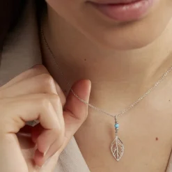 Histoire d'Or Collier Grethel Argent Blanc Turquoise Hot