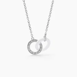 Histoire d'Or Collier Grizzel De Zirconium argent blanc oxyde Hot