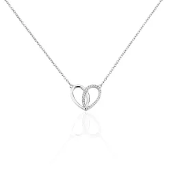 Histoire d'Or Collier Guilia Argent Blanc Oxyde De Zirconium New