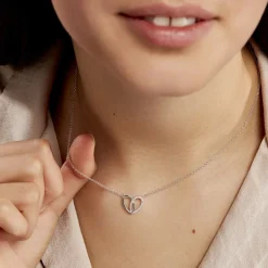 Histoire d'Or Collier Guilia Argent Blanc Oxyde De Zirconium New