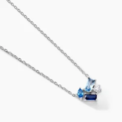 Histoire d'Or Collier Guillemette Argent Blanc Pierre D'imitation