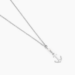 Histoire d'Or Collier Gwenaelle Argent Blanc Perle D'imitation Hot