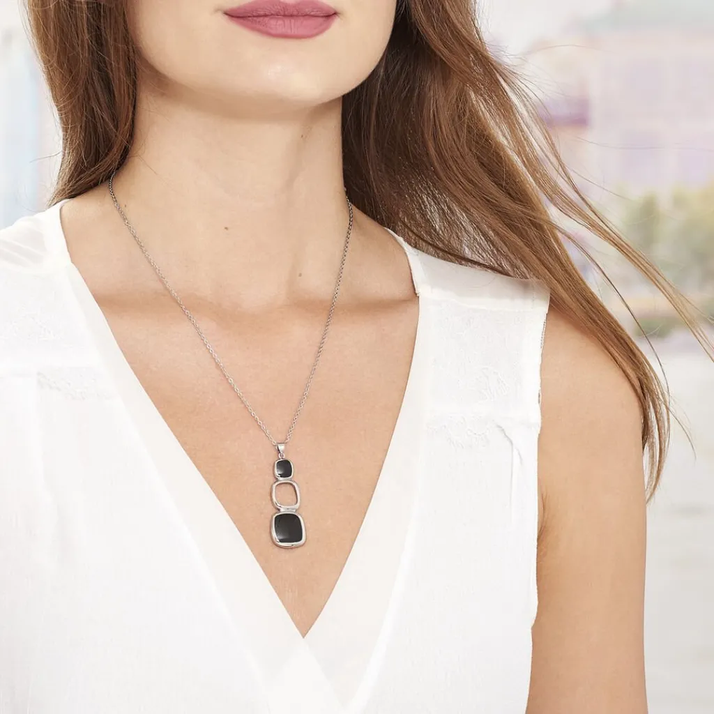 Histoire d'Or Collier Hatayi Acier Blanc New