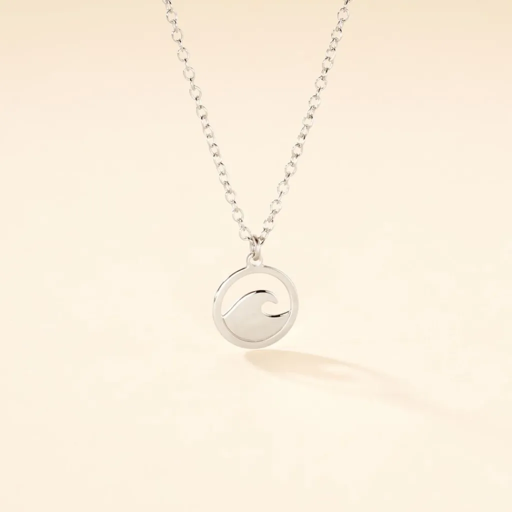 Histoire d'Or Collier Hawai Argent Blanc Best