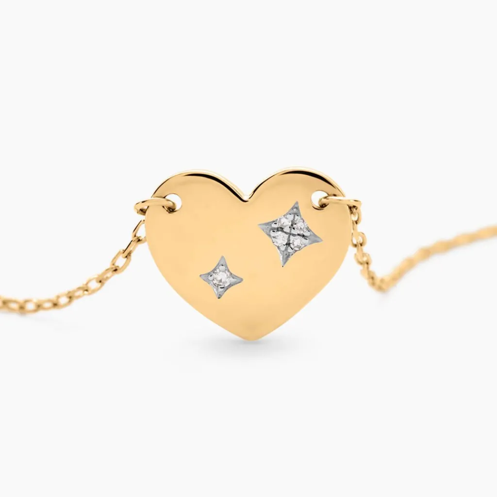 Histoire d'Or Collier Headley Or Jaune Diamant Discount