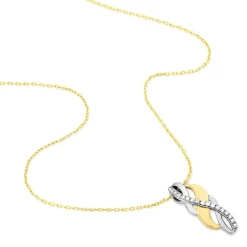 Histoire d'Or Collier Helene Or Bicolore Diamant Hot