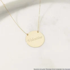 Histoire d'Or Collier Helenia Coeur Gravable Or Jaune Hot