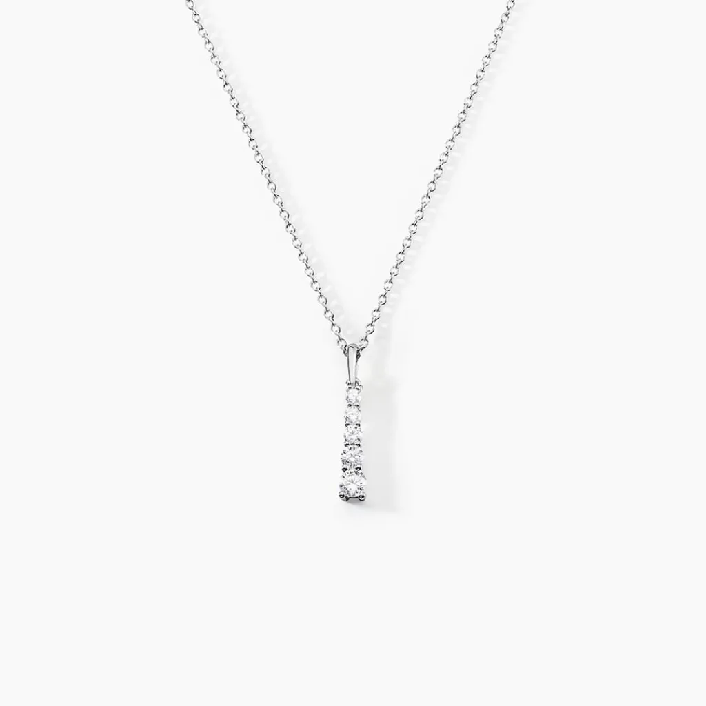 Histoire d'Or Collier Henriet Argent Blanc Oxyde De Zirconium Sale