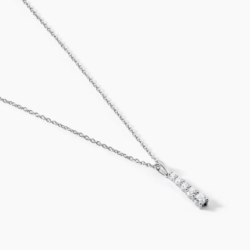 Histoire d'Or Collier Henriet Argent Blanc Oxyde De Zirconium Sale