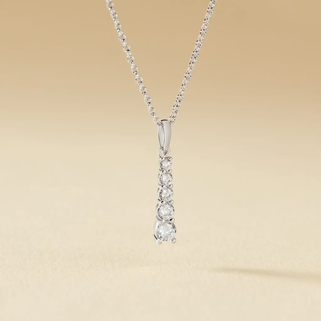 Histoire d'Or Collier Henriet Argent Blanc Oxyde De Zirconium Sale