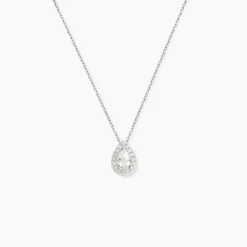 Histoire d'Or Collier Hildana Or Blanc Oxyde De Zirconium