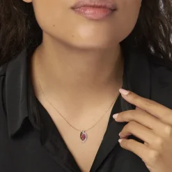 Histoire d'Or Collier Hoela Or Jaune Diamant Et Rubis Sale