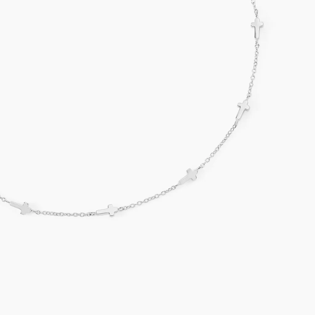 Histoire d'Or Collier Hope Argent Blanc New