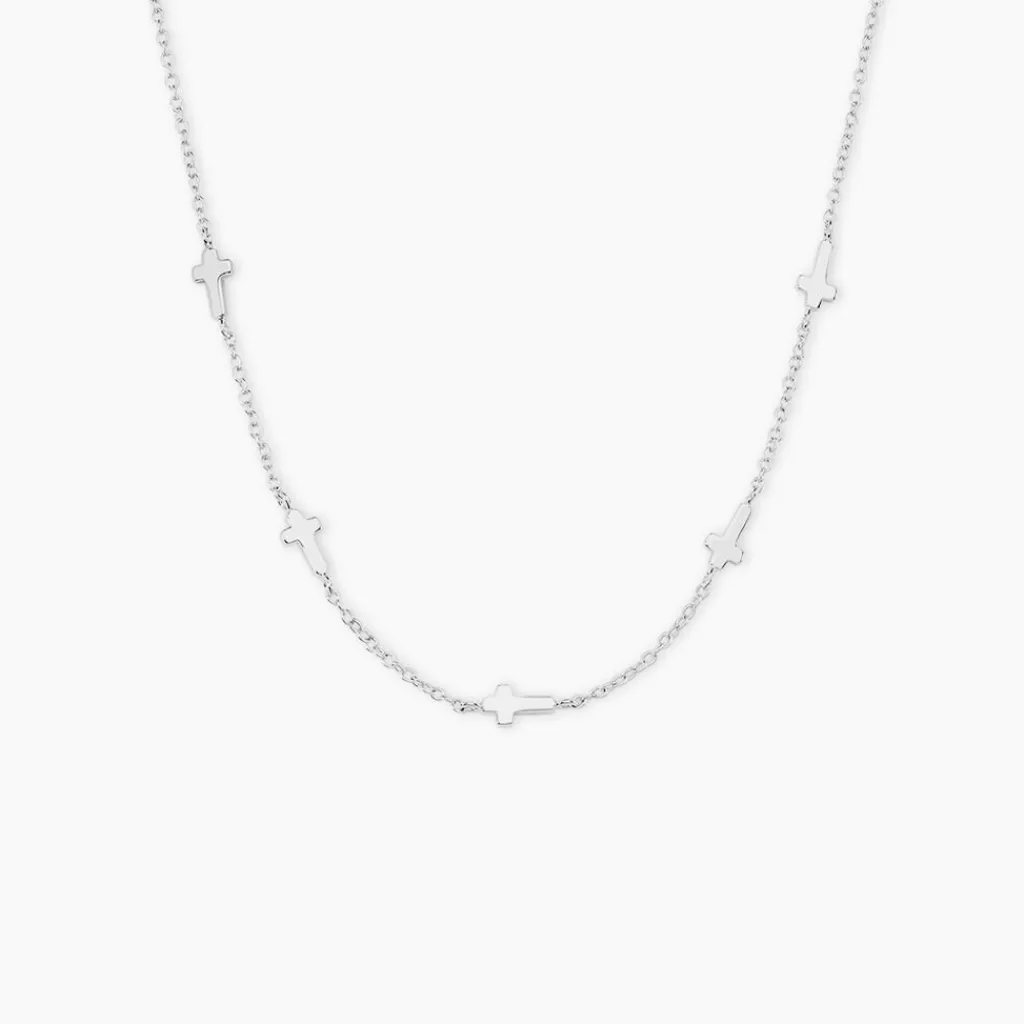 Histoire d'Or Collier Hope Argent Blanc New