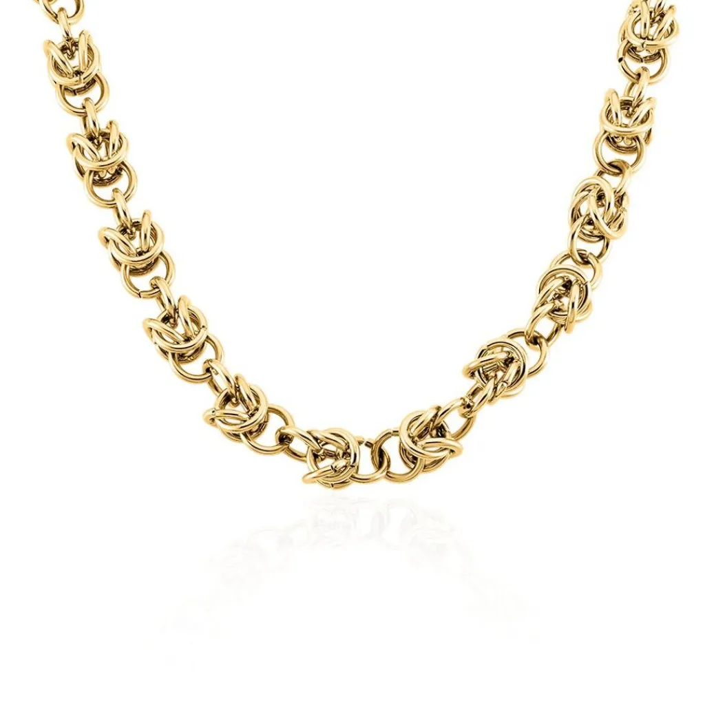 Histoire d'Or Collier Huda Acier Jaune Online