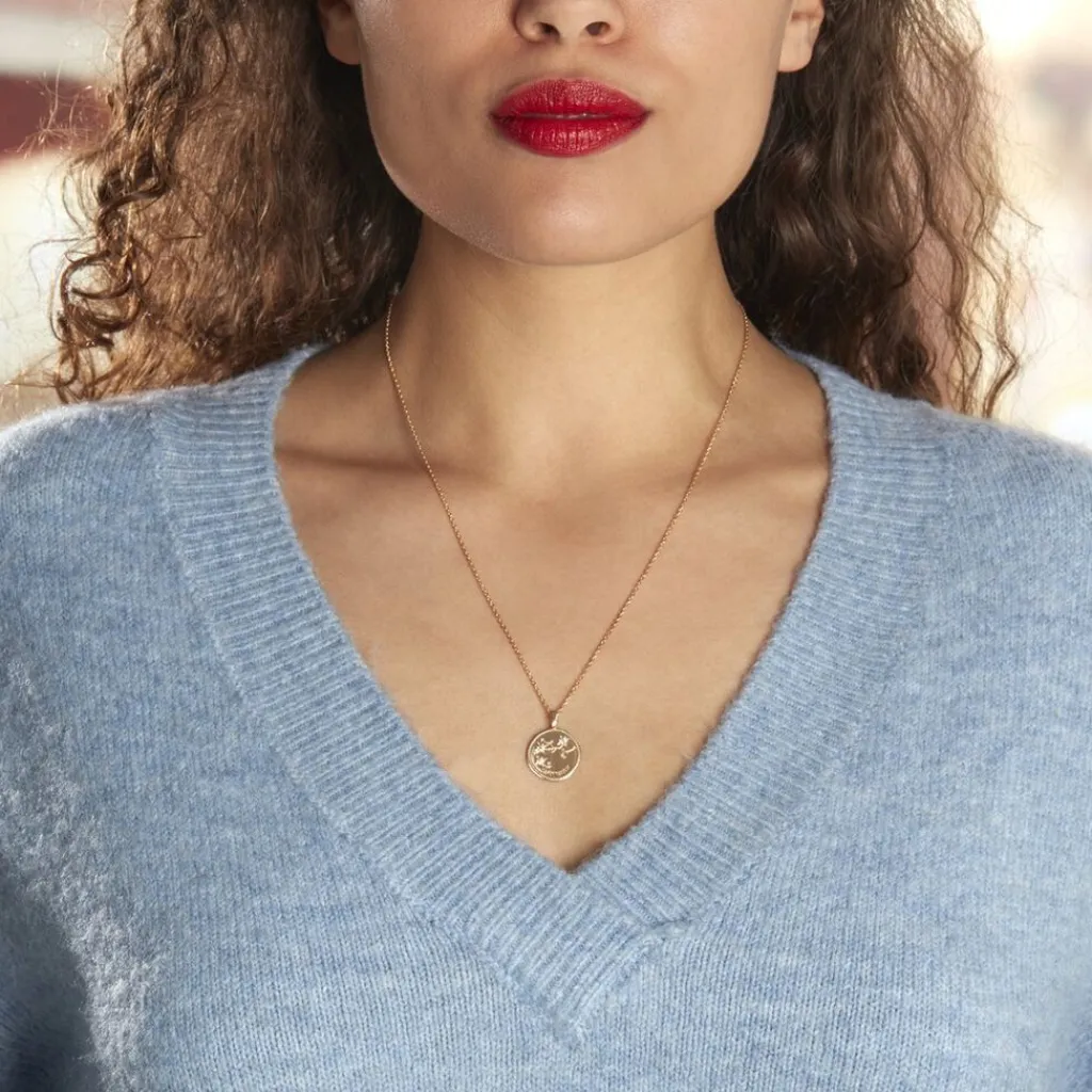 Histoire d'Or Collier Iago Plaqué Or Oxydes De Zirconium