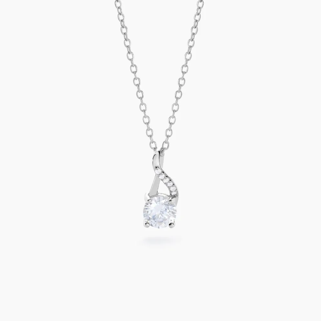 Histoire d'Or Collier Idylla Argent Blanc Oxyde De Zirconium