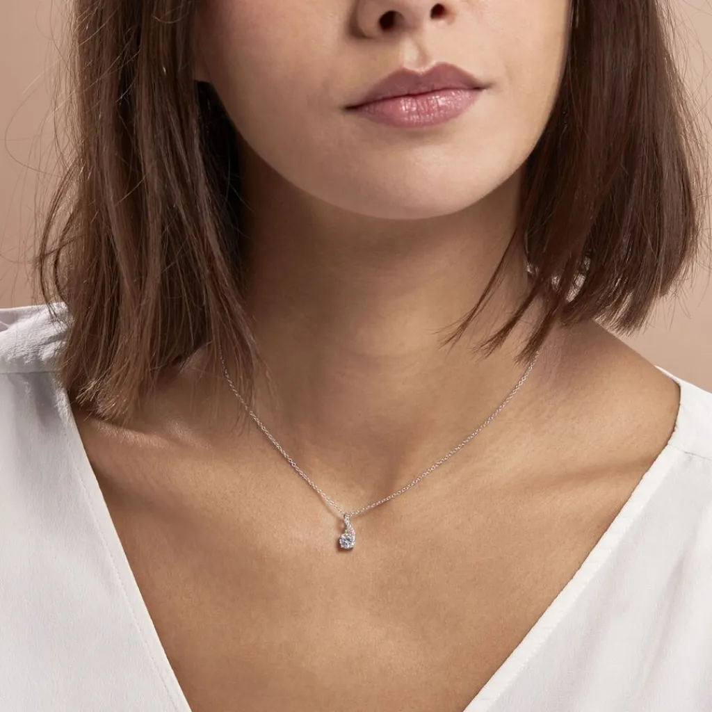 Histoire d'Or Collier Idylla Argent Blanc Oxyde De Zirconium