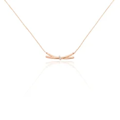 Histoire d'Or Collier Ilvia Or Rose Diamant Best