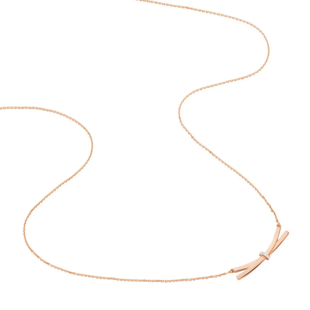 Histoire d'Or Collier Ilvia Or Rose Diamant Best