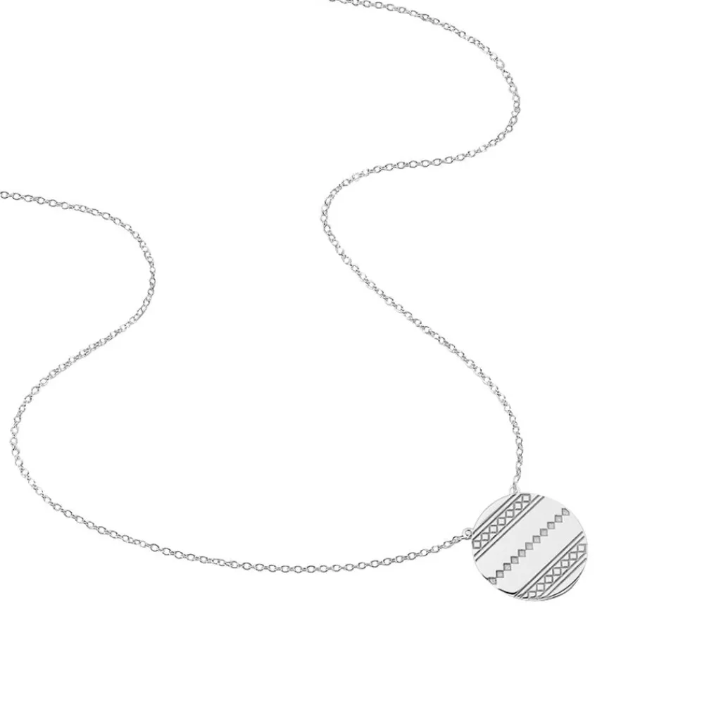 Histoire d'Or Collier Inca Argent Blanc Hot