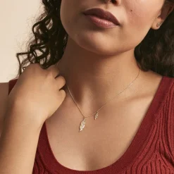 Histoire d'Or Collier Indian Nature Feuilles Or Jaune