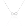 Histoire d'Or Collier Infini Empierre Or Blanc Diamant Sale
