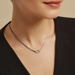 Histoire d'Or Collier Infini Pop De Zirconium argent blanc oxyde Clearance