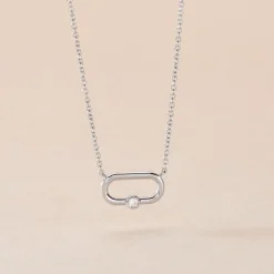 Histoire d'Or Collier Infini Pop De Zirconium argent blanc oxyde New