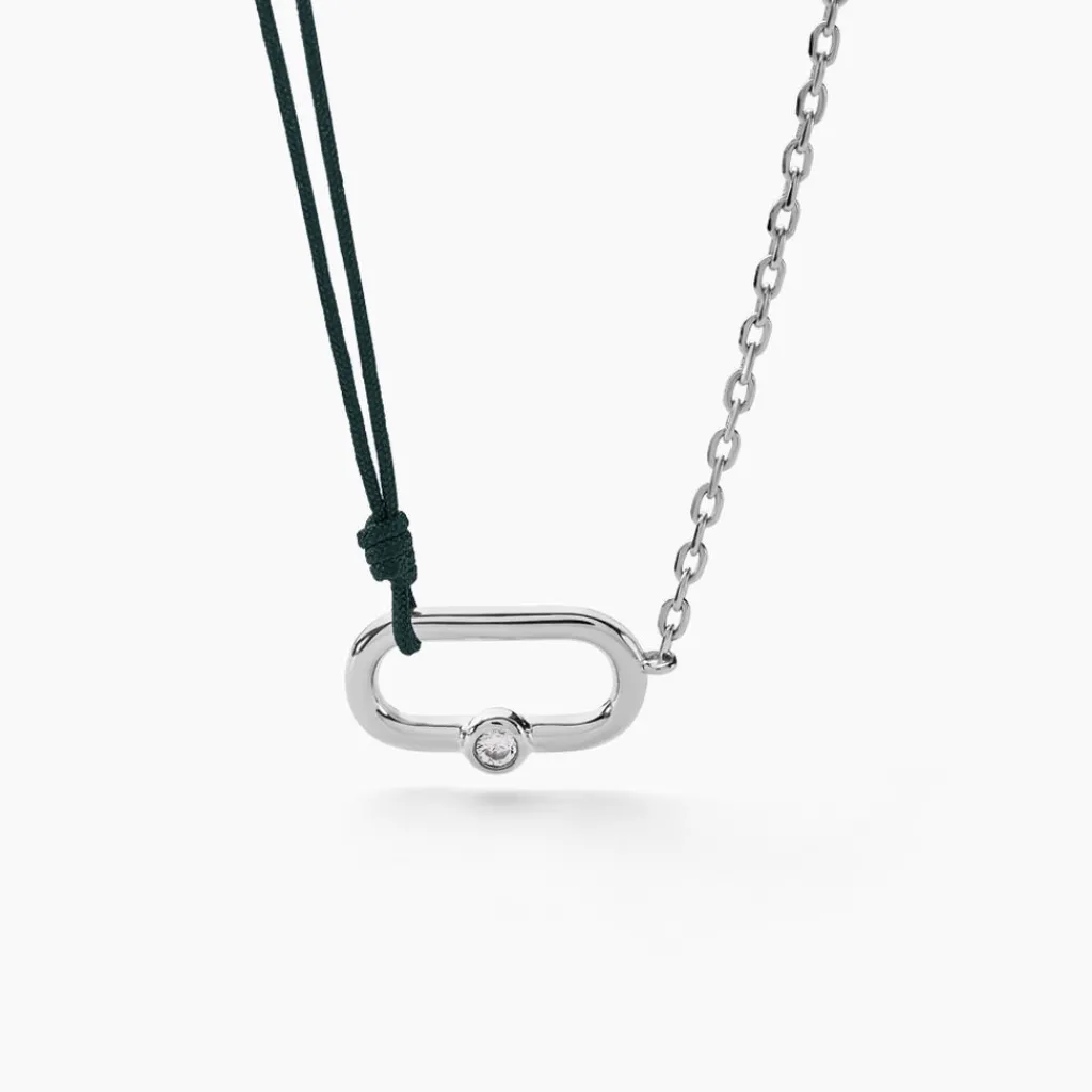 Histoire d'Or Collier Infini Pop De Zirconium argent blanc oxyde